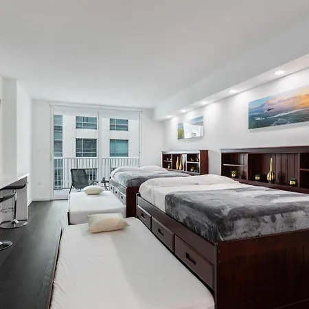 Studios In Brickell With Pool, Gym, Free Parking And Game Room Miami Exterior photo